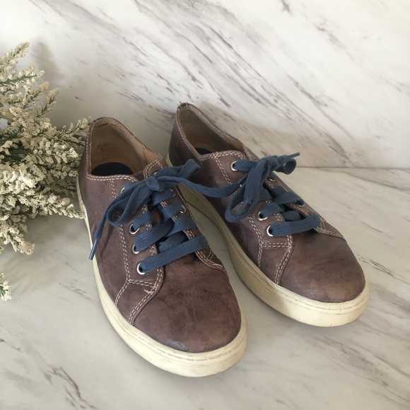 Sofft Pastel purple and blue casual low top leather sneakers size 8.5 - Picture 1 of 16